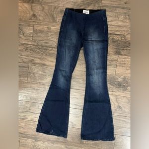 Free sprint pull on flare jeans
